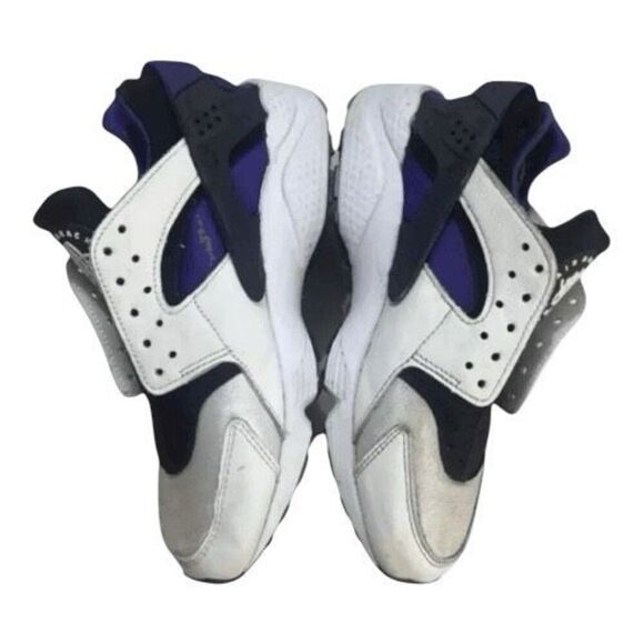 Nike Air Huarache OG White Purple Punch Black DH4439-105 Women Sneakers Size 7.5 - Picture 5 of 11
